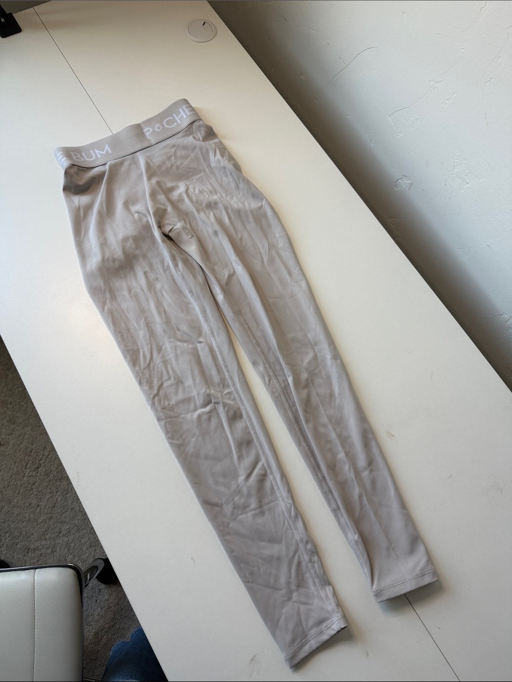 Pchee Bum Seamless High-Rise Leggings in Light Taupe